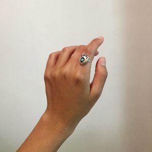 Sterling silver  navajo turquoise ring